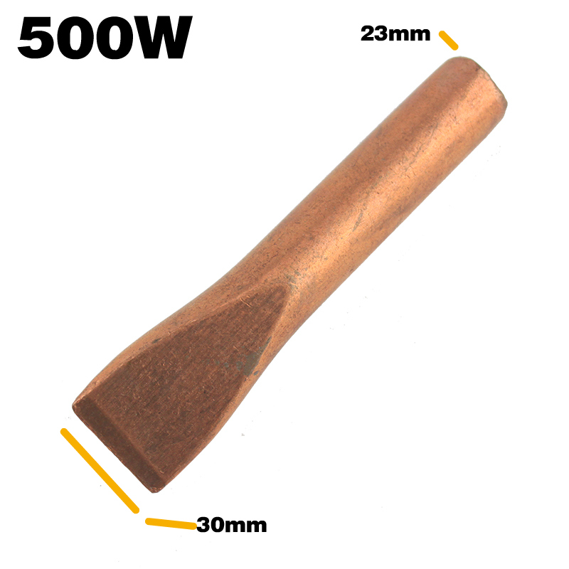 大功率焊锡枪西安烙铁头500W铜头直扁咀西安烙铁头纯铜紫铜 加重型