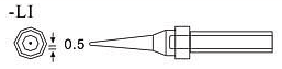 200-LI环保无铅恒温惠州烙铁头尺寸图