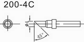 200-4C马蹄形烙铁咀