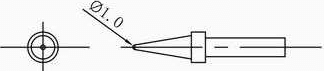 200-B烙铁头尺寸图